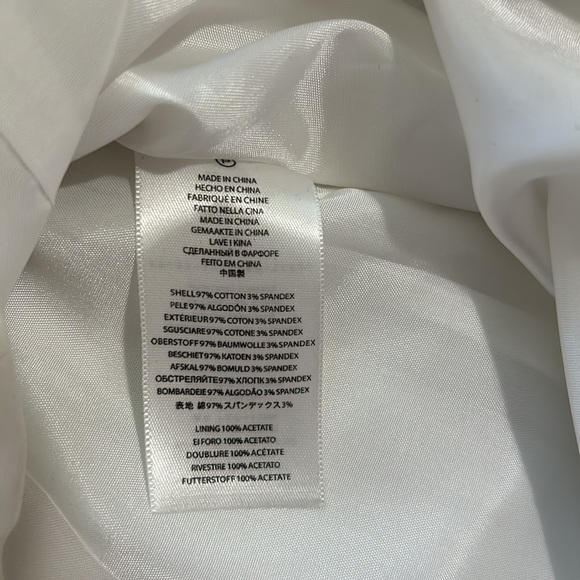 Michael Kors, White With Black Trim, Sleeveless Dress, Size 6 - Picture 8 of 8